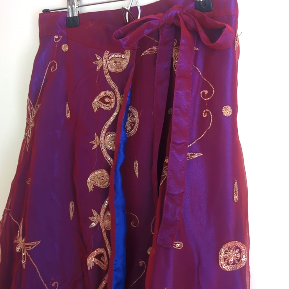 Sari wrap skirt